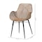 Baxton Studio Ballerina Modern Bohemian Greywashed Rattan and Black Metal 2-Piece Dining Chair Set 234-2PC-12828-ZORO - alternate 9